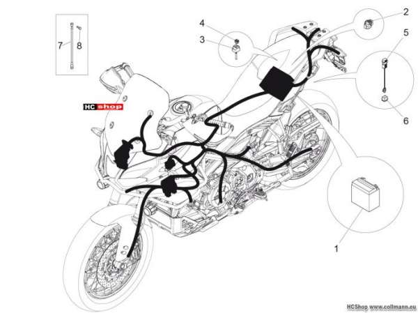 Aprilia Caponord 1200 Rally Hint.Elektrische Anlage
