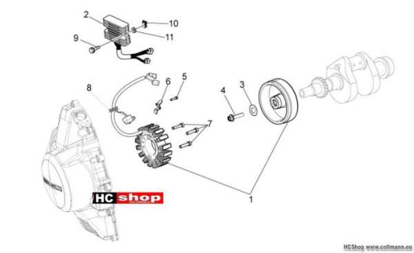 Moto Guzzi V7 Racer Drehstromgenerator - Regler