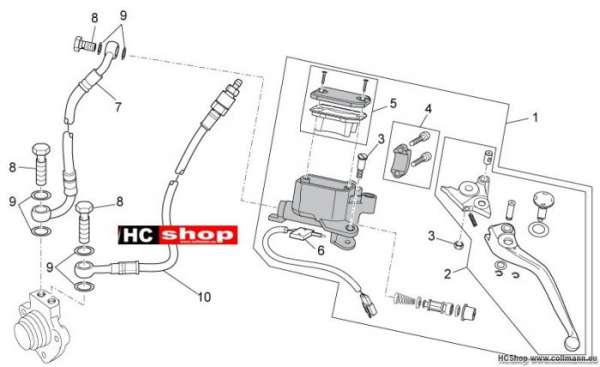 Moto Guzzi Stelvio 1200 Kupplung schalt. kpl