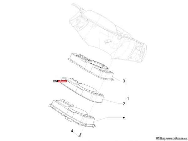 Piaggio Cockpitinstrumente - Cruscotto NRG 50 DD
