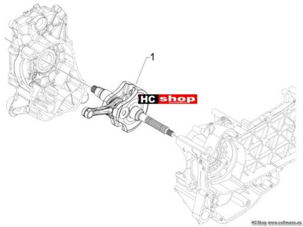 Piaggio Kurbelwelle X10 125 4t v i.e. e3