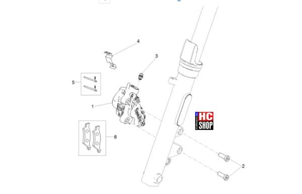 Moto Guzzi V7 Stone Corsa - Bremsanlage - Vorderradbremszange